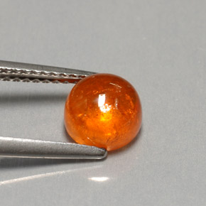 Granada espessartita laranja natural 2,47ct, transparente, transparente/translúcido