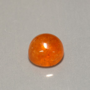 Granada espessartita laranja natural 2,37ct, transparente, transparente/translúcido