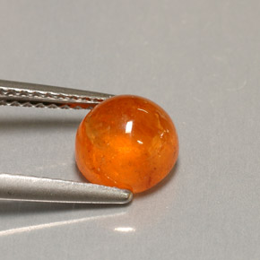 Granada espessartita laranja natural 2,37ct, transparente, transparente/translúcido
