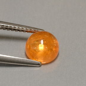 Granada espessartita laranja natural 2,30ct, transparente, transparente/translúcido