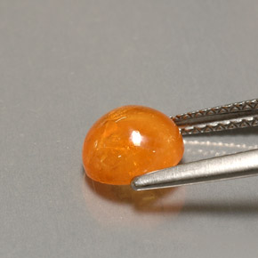 Granada espessartita laranja natural 2,30ct, transparente, transparente/translúcido