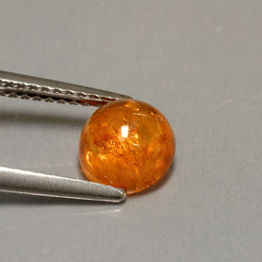 Granada espessartita laranja natural 2,04ct, transparente, transparente/translúcido