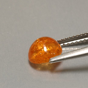 Granada espessartita laranja natural 2,04ct, transparente, transparente/translúcido