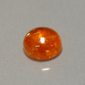 Granada espessartita laranja natural 1,43ct, transparente, transparente/translúcido