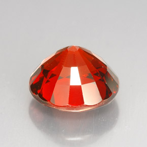 Granada espessartita laranja natural 8,88ct, corte redondo, VS-SI