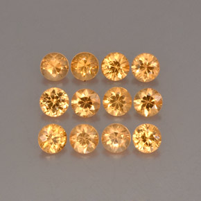 Pedras preciosas de Granada espessartita Laranja natural de  ct, Corte Redondo, VS