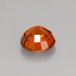 Granada espessartita laranja natural 1,06ct, corte redondo, VS