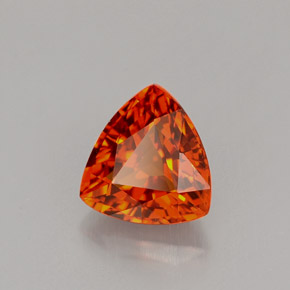 Granada espessartita laranja natural 1,55ct, trillion, VS