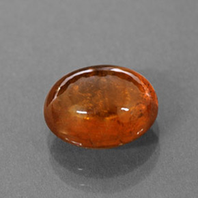 Granada espessartita laranja natural 3,66ct, transparente, transparente/translúcido