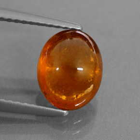 Granada espessartita laranja natural 3,66ct, transparente, transparente/translúcido
