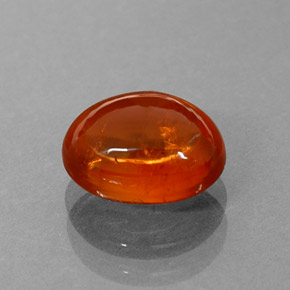 Granada espessartita laranja natural 2,65ct, transparente, transparente/translúcido