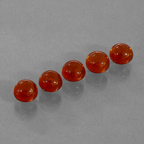 Pedras preciosas de granada espessartita laranja natural de  ct, transparente, transparente/translúcido