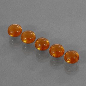 Pedras preciosas de granada espessartita laranja natural de  ct, transparente, transparente/translúcido