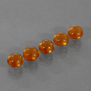 Pedras preciosas de granada espessartita laranja natural de  ct, transparente, transparente/translúcido