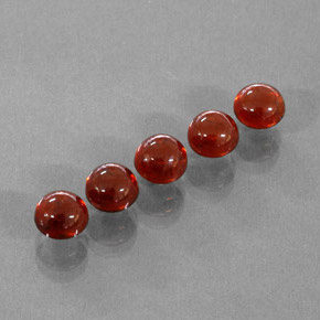 Pedras preciosas de granada espessartita laranja natural de  ct, transparente, transparente/translúcido