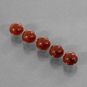 Pedras preciosas de granada espessartita laranja natural de  ct, transparente, transparente/translúcido