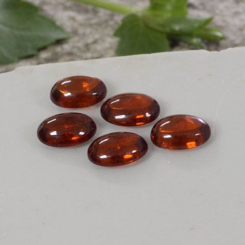 Pedras preciosas de granada espessartita laranja natural de 4,97 ct, transparente, transparente/translúcido