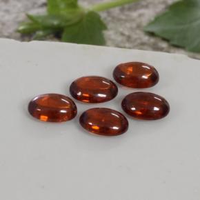 Pedras preciosas de granada espessartita laranja natural de 4,97 ct, transparente, transparente/translúcido