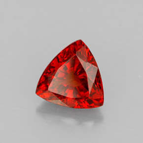 Granada espessartita laranja natural 1,39ct, trillion, VS