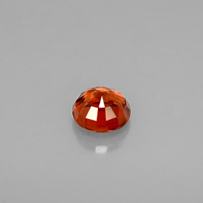 Granada espessartita laranja natural 0,75ct, corte redondo, VVS-VS