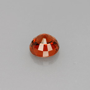 Granada espessartita laranja natural 0,72ct, corte redondo, VVS-VS