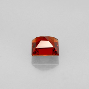 Granada espessartita laranja natural 0,34ct, quadrado, VVS-VS