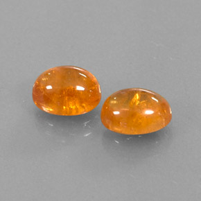 Pedras preciosas de granada espessartita laranja natural de  ct, transparente, transparente/translúcido