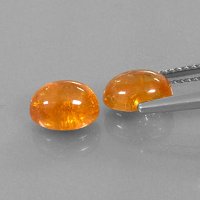 Pedras preciosas de granada espessartita laranja natural de  ct, transparente, transparente/translúcido