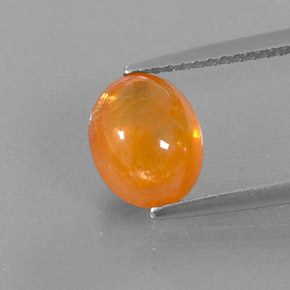 Granada espessartita laranja natural 3,18ct, transparente, transparente/translúcido