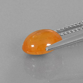 Granada espessartita laranja natural 3,18ct, transparente, transparente/translúcido