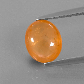 Granada espessartita laranja natural 2,92ct, transparente, transparente/translúcido