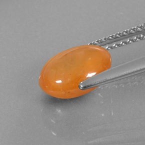 Granada espessartita laranja natural 2,92ct, transparente, transparente/translúcido