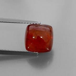 Granada espessartita laranja natural 5,59ct, transparente, transparente/translúcido