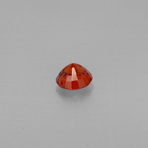 Granada espessartita laranja natural 0,80ct, corte redondo, VVS