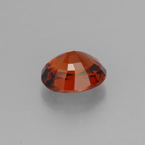 Granada espessartita laranja natural 2,43ct, corte oval, VVS-VS