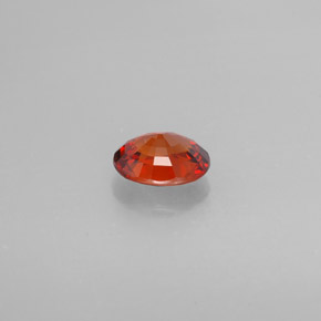 Granada espessartita laranja natural 1,74ct, corte oval, VVS