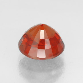 Granada espessartita Laranja vermelha Natural 2.23ct, Corte Redondo, VS