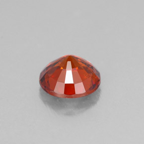 Granada espessartita laranja natural 0,69ct, corte redondo, VVS-VS