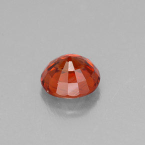 Granada espessartita laranja natural 0,72ct, corte redondo, VVS-VS