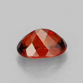 Granada espessartita vermelho natural 2,78ct, corte oval, VS