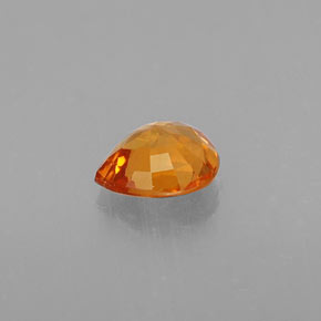 Granada espessartita laranja natural 0,74ct, formato de pêra, VS