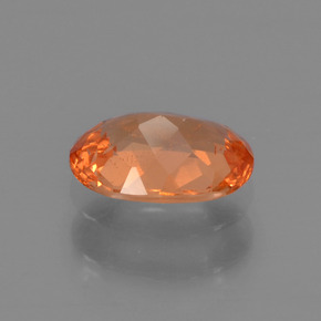 Granada espessartita laranja natural 0,67ct, corte oval, VS-SI
