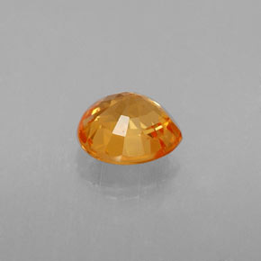 Granada espessartita laranja natural 0,95ct, formato de pêra, VS