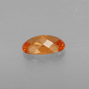 Granada espessartita laranja natural 1,09ct, corte oval, VS-SI