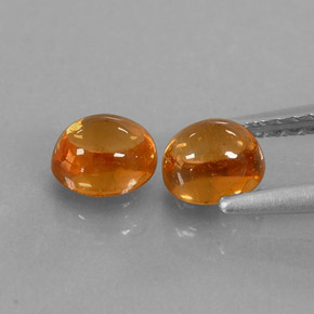 Pedras preciosas de granada espessartita laranja natural de  ct, transparente, transparente/translúcido