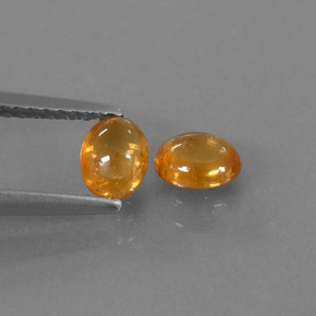Pedras preciosas de granada espessartita laranja natural de  ct, transparente, transparente/translúcido