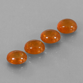 Pedras preciosas de granada espessartita laranja natural de  ct, transparente, transparente/translúcido