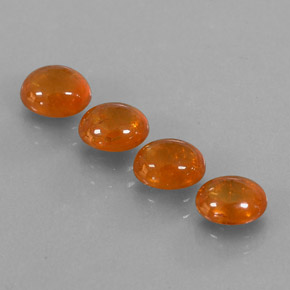 Pedras preciosas de granada espessartita laranja natural de  ct, transparente, transparente/translúcido