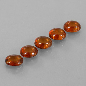 Pedras preciosas de granada espessartita laranja natural de 4,33 ct, transparente, transparente/translúcido