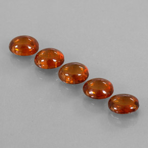Pedras preciosas de granada espessartita laranja natural de 4,33 ct, transparente, transparente/translúcido